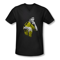 Bruce Lee - Mens Suit Of Death V-Neck T-Shirt