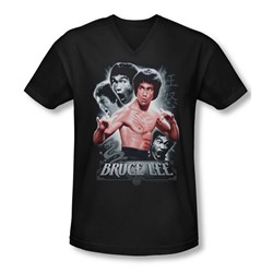 Bruce Lee - Mens Inner Fury V-Neck T-Shirt