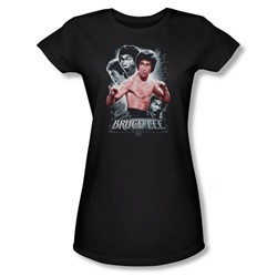 Bruce Lee - Juniors Inner Fury Sheer T-Shirt