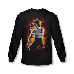 Bruce Lee - Mens Dragon Fire Longsleeve T-Shirt