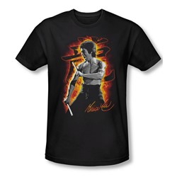 Bruce Lee - Mens Dragon Fire Slim Fit T-Shirt