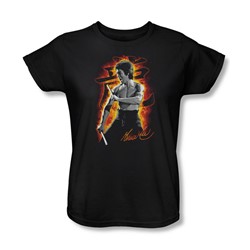 Bruce Lee - Womens Dragon Fire T-Shirt