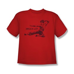 Bruce Lee - Big Boys Line Kick T-Shirt
