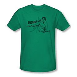 Bruce Lee - Mens Brush Lee Slim Fit T-Shirt