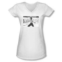 Bruce Lee - Juniors Triumphant V-Neck T-Shirt
