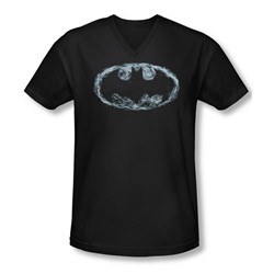 Batman - Mens Smoke Signal V-Neck T-Shirt