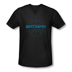 Batman - Mens Bat Tech Logo V-Neck T-Shirt