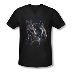 Batman - Mens Gargoyles V-Neck T-Shirt