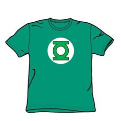 Green Lantern Logo Adult S/S T-shirt in Kelly Green by DC Comics