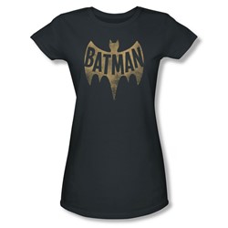Batman Classic Tv - Juniors Vintage Logo Sheer T-Shirt