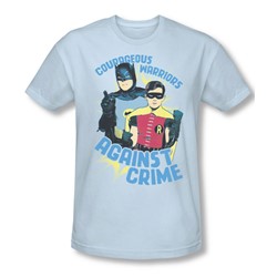Batman Classic Tv - Mens Courageous Warriors Slim Fit T-Shirt