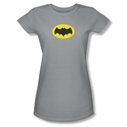 Batman Classic Tv - Juniors Chest Logo Sheer T-Shirt