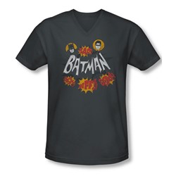 Batman Classic Tv - Mens Sound Effects V-Neck T-Shirt