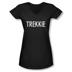 Star Trek - Juniors Trekkie V-Neck T-Shirt
