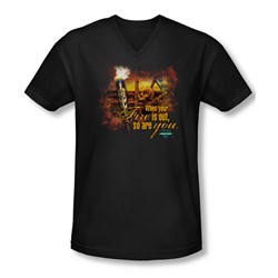 Survivor - Mens Fires Out V-Neck T-Shirt