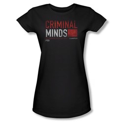 Criminal Minds - Juniors Title Card Sheer T-Shirt