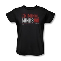 Criminal Minds - Womens Title Card T-Shirt