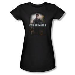 Star Trek - Juniors Darkness Kirk Sheer T-Shirt