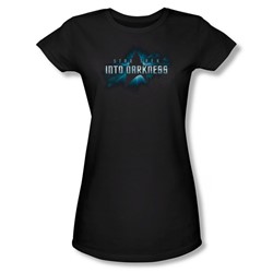 Star Trek - Juniors Into Darkness Logo Sheer T-Shirt