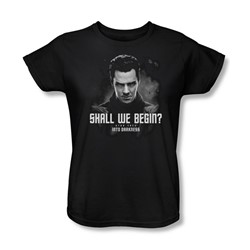 Star Trek - Womens Shall We Begin T-Shirt