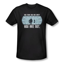 Star Trek - Mens Not Safe Slim Fit T-Shirt