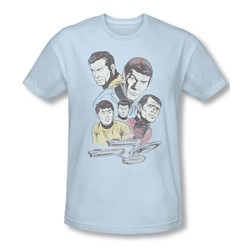 Star Trek - Mens Retro Crew Slim Fit T-Shirt
