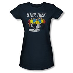 Star Trek - Juniors Vector Crew Sheer T-Shirt