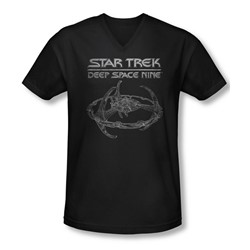 Star Trek - Mens Ds9 Station V-Neck T-Shirt