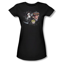 Billy & Mandy - Juniors Splatter Cast Sheer T-Shirt
