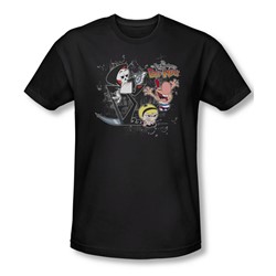 Billy & Mandy - Mens Splatter Cast Slim Fit T-Shirt
