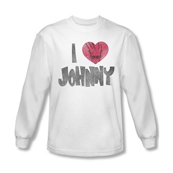 Johnny Bravo - Mens I Heart Johnny Longsleeve T-Shirt