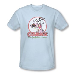 Courage The Cowardly Dog - Mens Vintage Courage Slim Fit T-Shirt