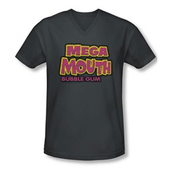 Dubble Bubble - Mens Mega Mouth V-Neck T-Shirt