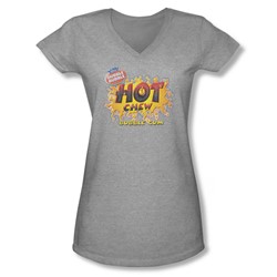 Dubble Bubble - Juniors Hot Chew V-Neck T-Shirt