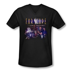 Farscape - Mens Flarescape V-Neck T-Shirt