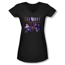 Farscape - Juniors Flarescape V-Neck T-Shirt