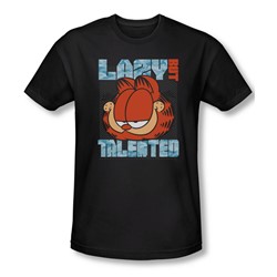 Garfield - Mens Lazy But Talented Slim Fit T-Shirt