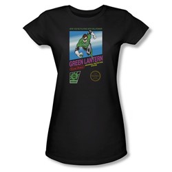 Green Lantern - Juniors Box Art Sheer T-Shirt