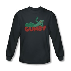 Gumby - Mens On Logo Longsleeve T-Shirt