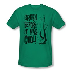 Gumby - Mens Cool Green Slim Fit T-Shirt