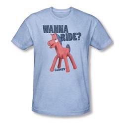 Gumby - Mens Wanna Ride T-Shirt
