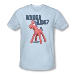 Gumby - Mens Wanna Ride Slim Fit T-Shirt