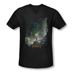Hobbit - Mens At Smaug'S Door V-Neck T-Shirt