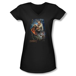 Hobbit - Juniors Thranduil'S Realm V-Neck T-Shirt