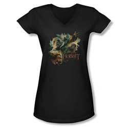 Hobbit - Juniors Baddies V-Neck T-Shirt
