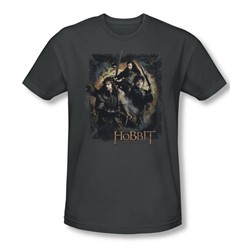 Hobbit - Mens Weapons Drawn Slim Fit T-Shirt