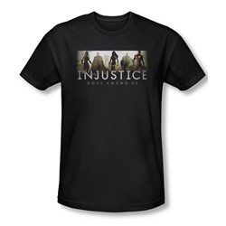 Injustice Gods Among Us - Mens Logo Slim Fit T-Shirt