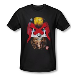 Judge Dredd - Mens Dredd'S Head Slim Fit T-Shirt