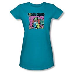 Judge Dredd - Juniors Fenced Sheer T-Shirt