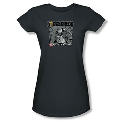 Judge Dredd - Juniors Fenced Sheer T-Shirt